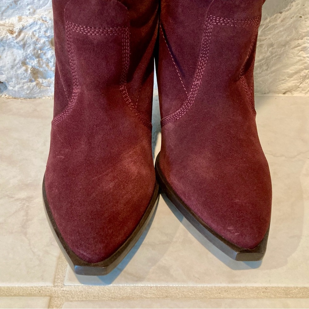 NWT and box Free People brand triple crown over the knee suede boots- size 8 - Picture 6 of 16